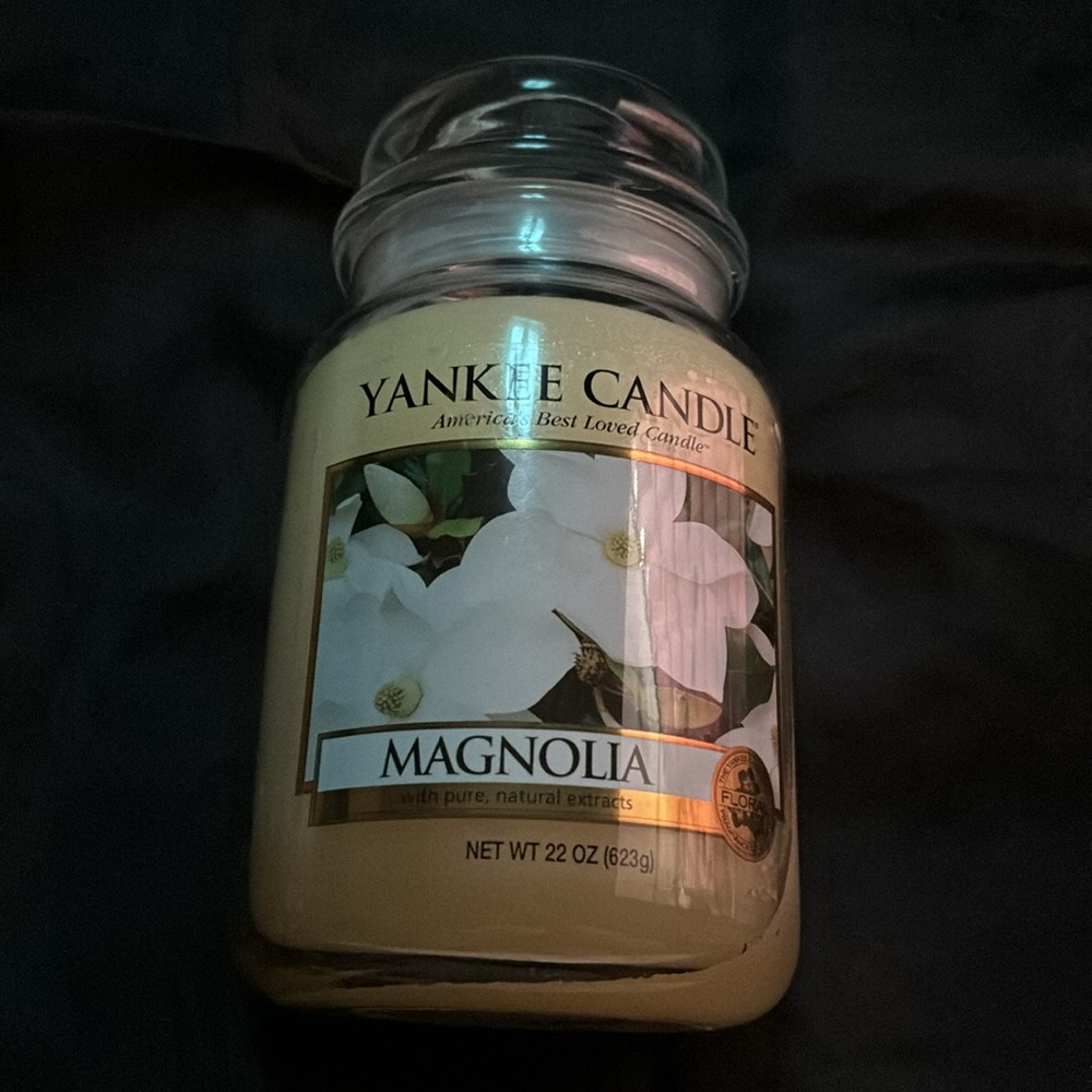 Yankee Candle Magnolia Scented Jar Candle - Cream - Picture 5 of 5